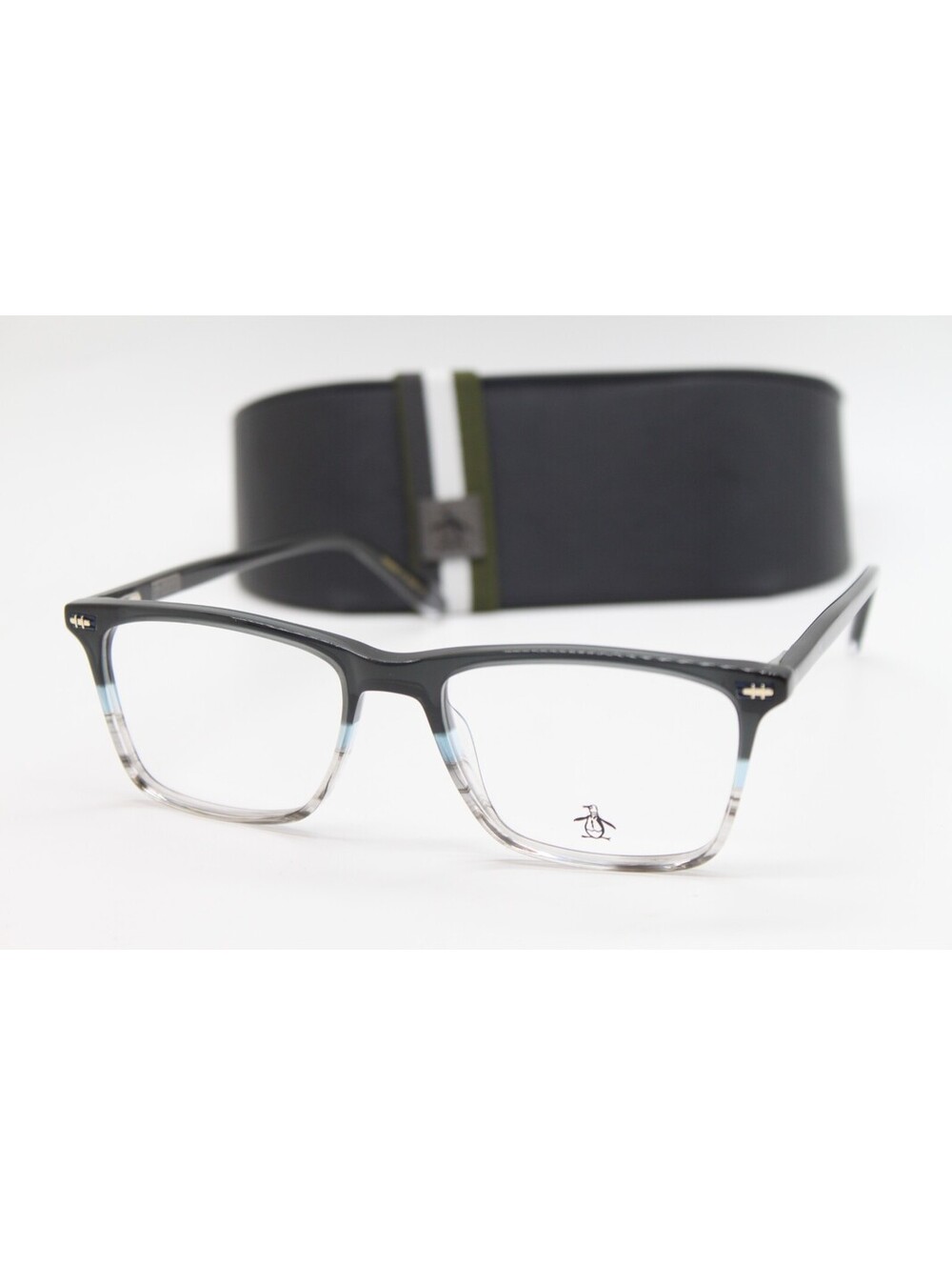 NEW PENGUIN THE DREXLER DS DARK SAPPHIRE AUTHENTIC EYEGLASSES W/CASE 53-18